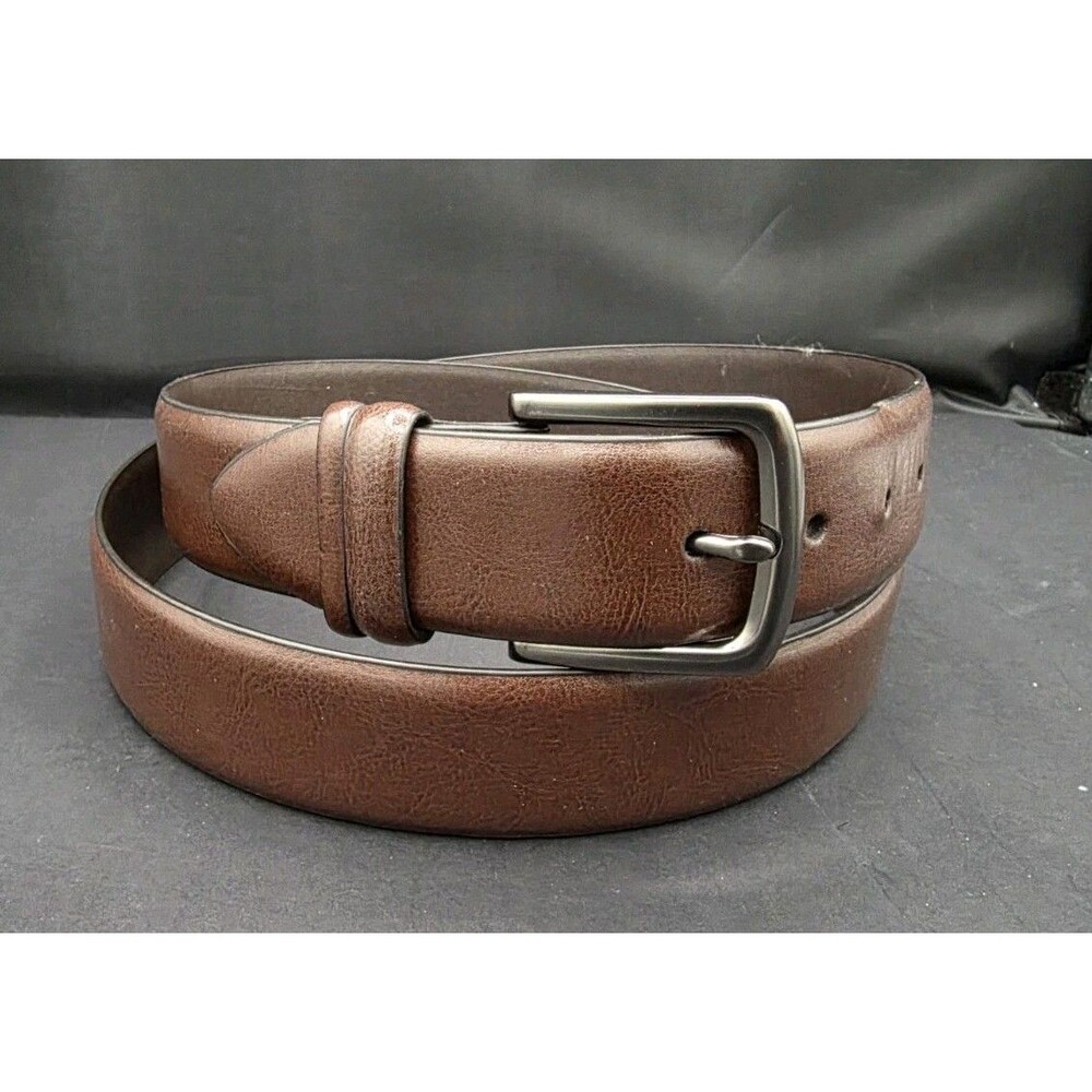 Lee Size 44/46 Men's Brown Genuine Leather Belt Width 1.5"